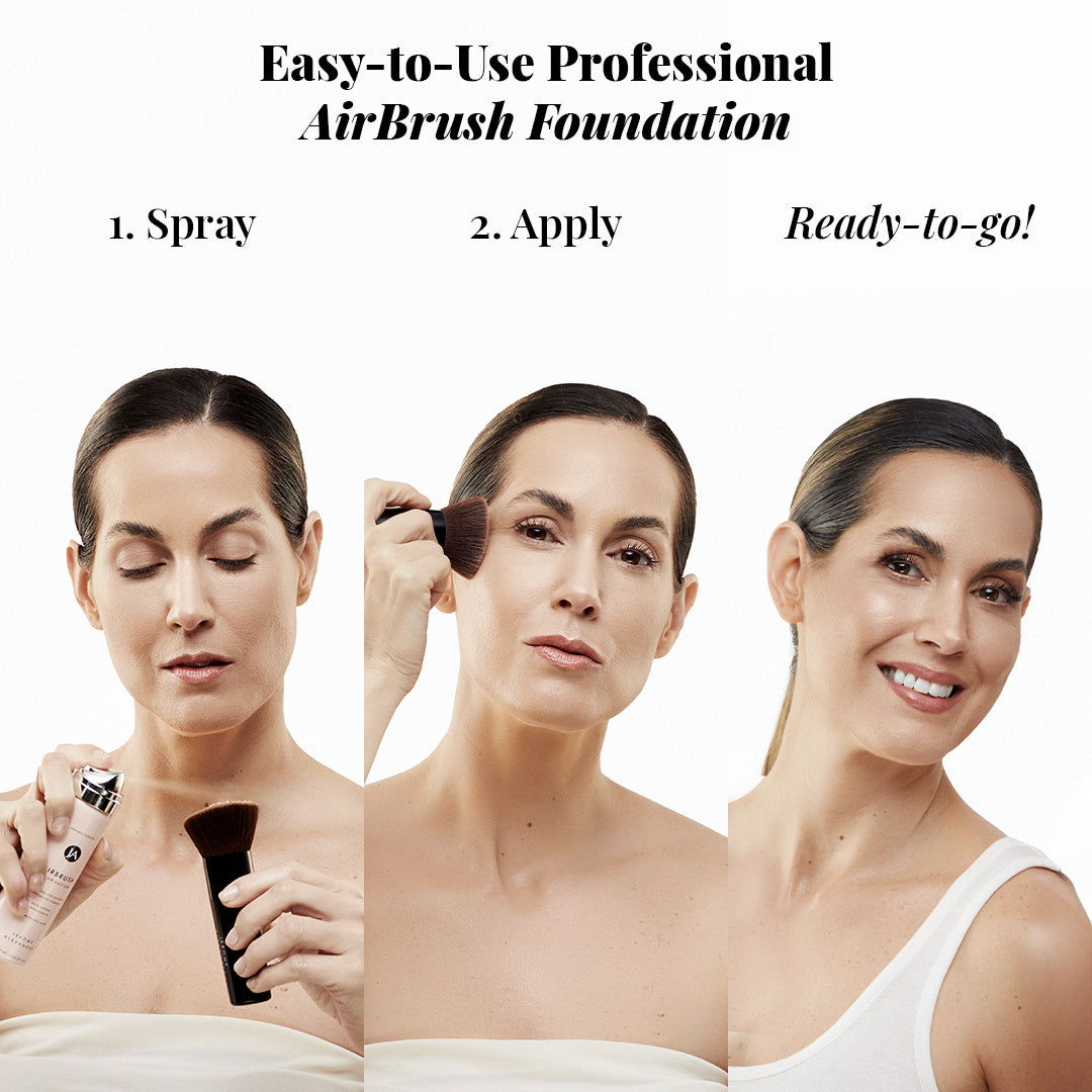 how to apply airbrush foundation