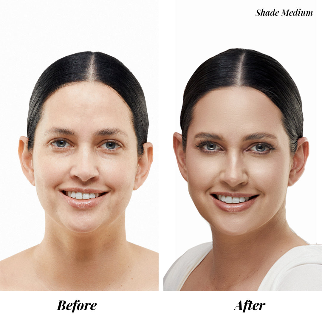 My Color Self Adjusting Foundation before after