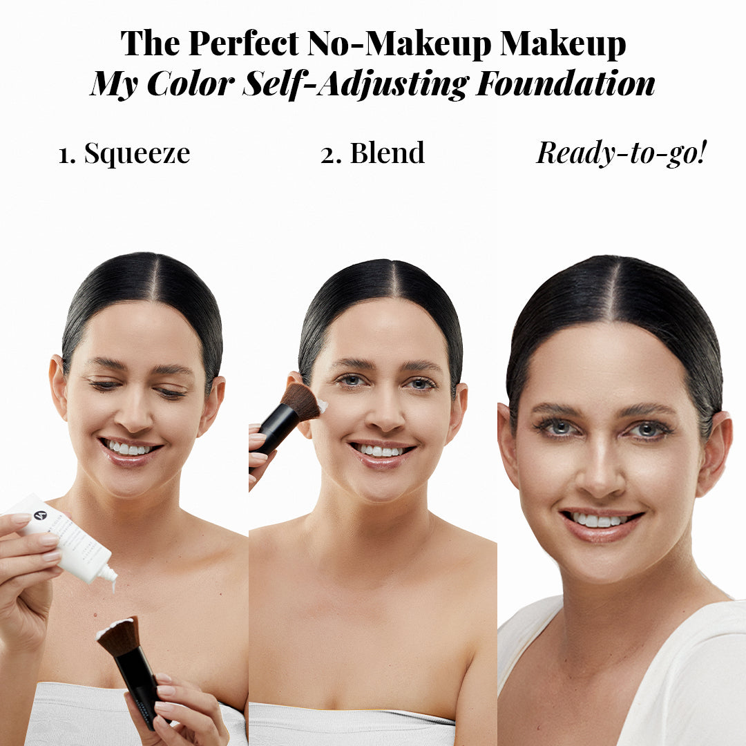 My Color Self Adjusting Foundation steps