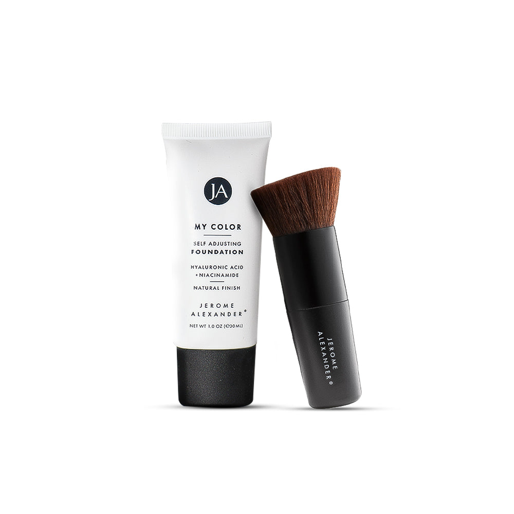 My Color Self Adjusting Foundation and brush