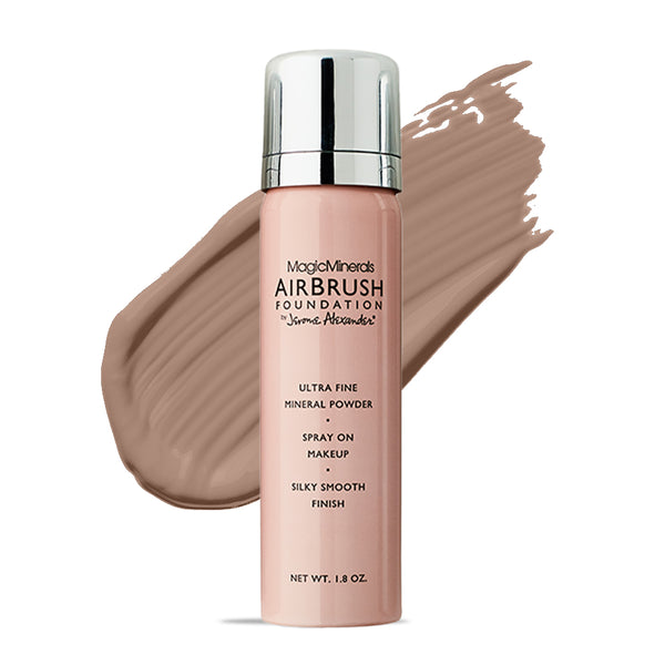 Jerome Alexander MagicMinerals Airbrush Foundation, Spray Makeup with Skincare Active Ingredients, Ultra-Light, Buildable, Full Coverage Formula