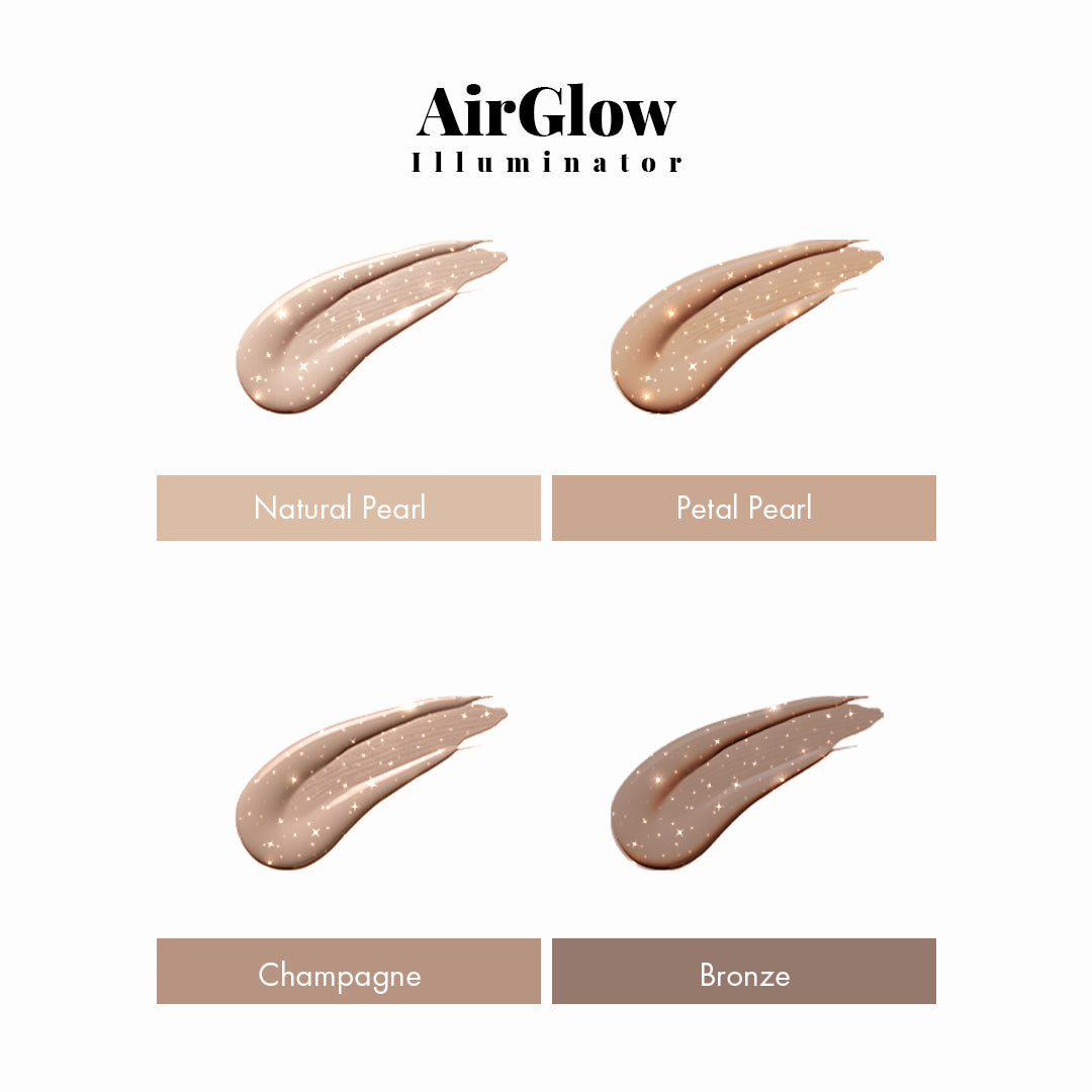 AirGlow Hydrating Illuminator shade chart