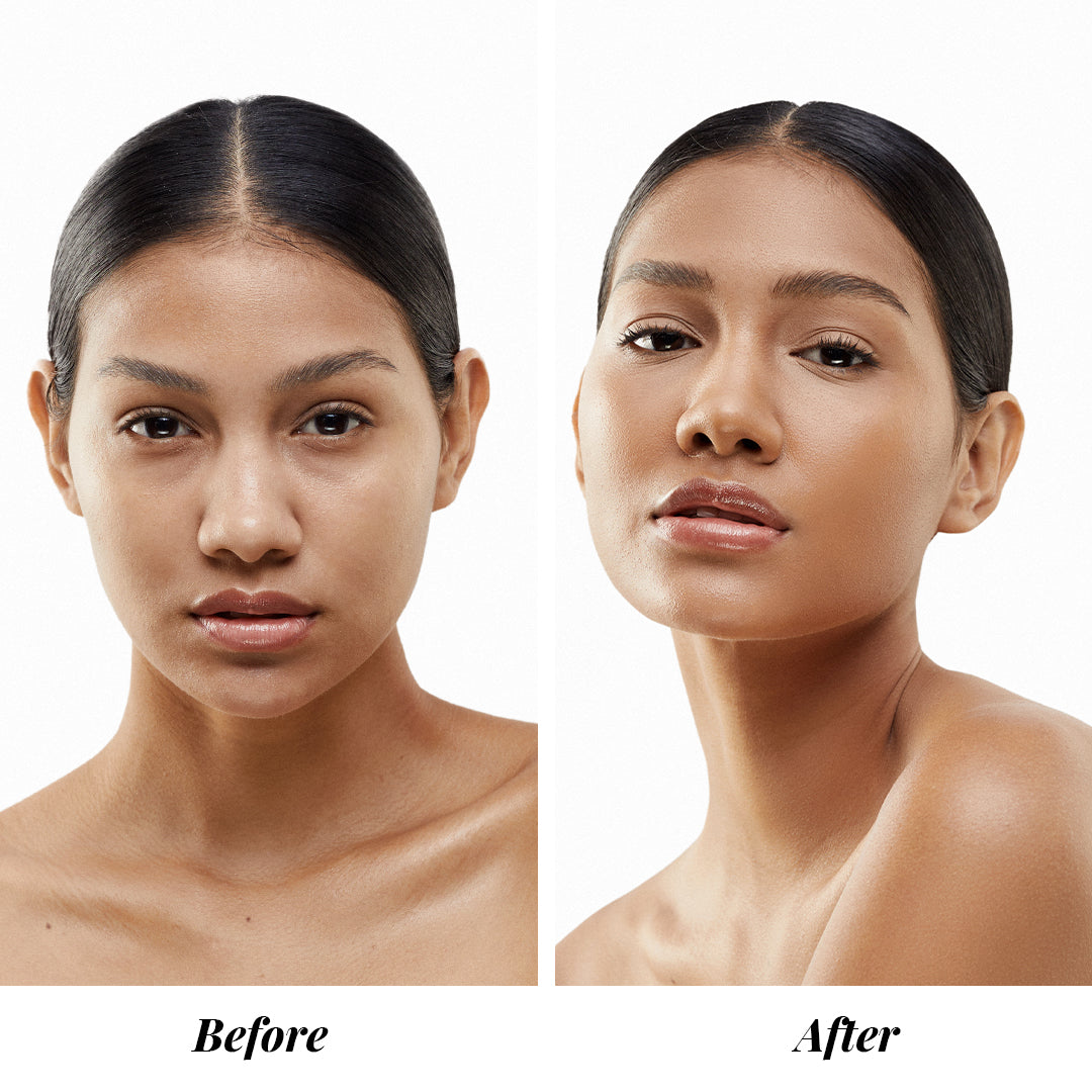 AirPrimer Liquid Silk Makeup Primer before after